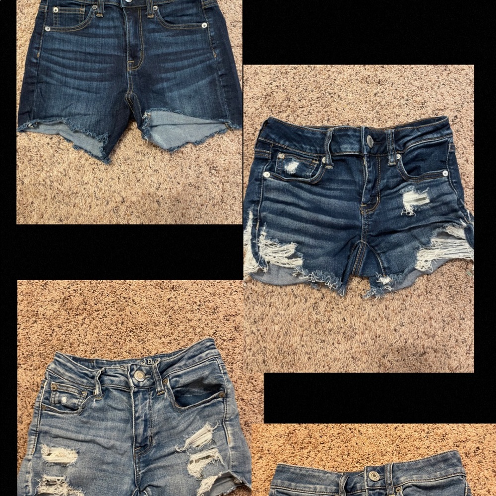 Lot 4 American Eagle Shorts and Skirt Sizes: 00-2